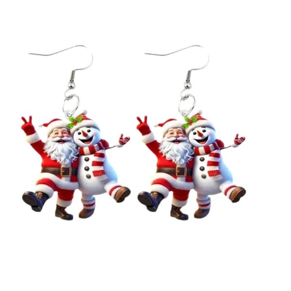 Wholesale and Snowman Cartoon Character Earrings - Fun and Festive Earrings