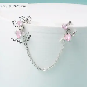 Style 2-Heart-Shaped Pink Diamond