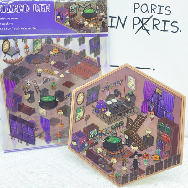 Wholesale Magic Research Institute Landscaping Stickers 3D Microscopic World Visual Stacking Three-Dimensional House Scene Free Clipart