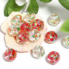 Wholesale Butterfly Strawberry Print Beads