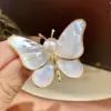 Sweet Pin Butterfly Alloy Artificial Pearls Women'S Brooches