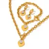 Wholesale Fashion Heart Shape Stainless Steel Titanium Steel Plating Inlay Zircon Bracelets Earrings Necklace
