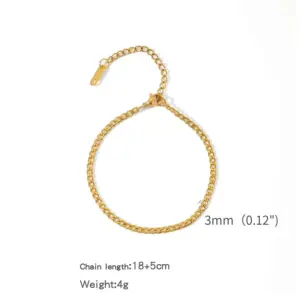 Zhslg15 (NK1:1 Bracelet) / 18K Vacuum Vapor Plating