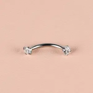 Steel White Zirconium / 1.2*10*3 * 3mm Total Length 16.3mm