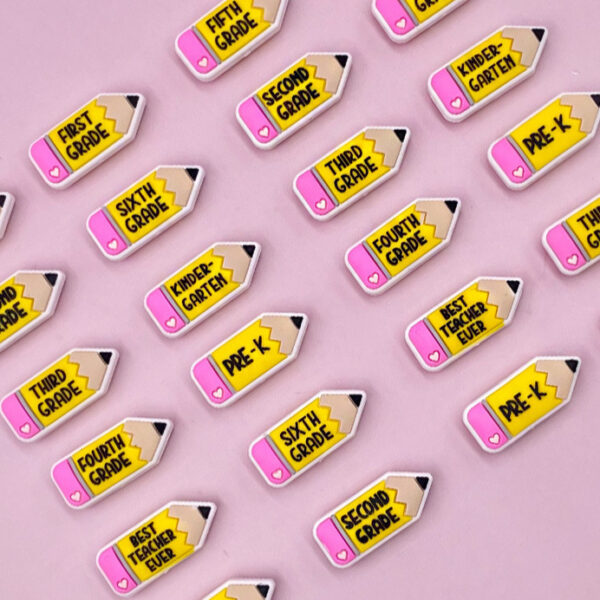 oly-01de864d6eb8b6910105a5df1f88c5cc Wholesale Factory direct sales of food-grade 3D silicone epoxy beads, creative pencil beads, cute cartoon insertable teething beads.