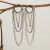 1 Pair Vintage Style Exaggerated Classic Style Tassel Chain 304 Stainless Steel 18K Gold Plated Earrings
