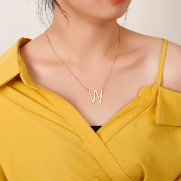 Letter Word Titanium Steel Fashion Titanium Steel Necklace