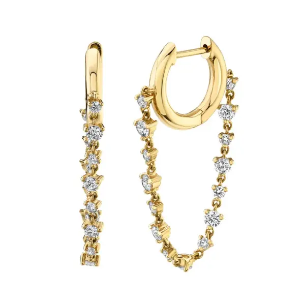 Wholesale 1 Pair Fashion Cross Heart Shape Plating Copper Zircon Dangling Earrings