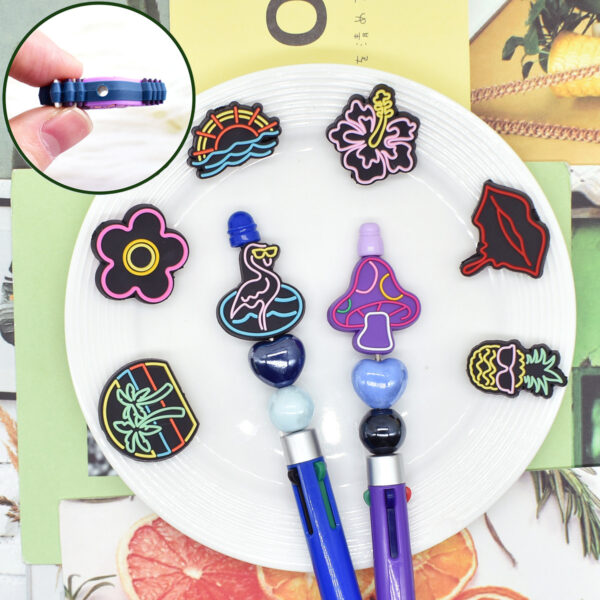Wholesale Colorful cartoon ballpoint pen beads