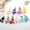 Wholesale Acrylic Keychain Poodle Key Ring Pendant Bag Balloon Dog Jewelry Pendant Mobile Phone Shell Jewelry Pendant