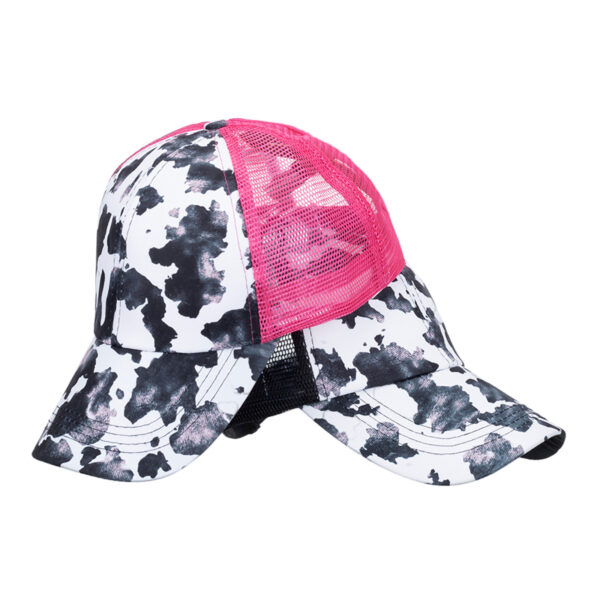 Wholesale European and American pular cross-border peaked cap with nytail braid baseball cap open ladies sunscreen breathable net cap B1153