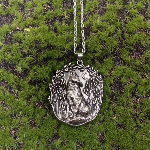 oly-0206e4b0ec4cb0ea99ac82bbb5fc7ee8 Wholesale temu Europe and America Selling Vintage Wildflower Mushroom Animal Wolf Crane Owl Vintage Necklace Pendant