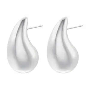 Ve1093 White Gold Color Large 1 Pair