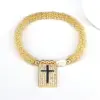 Wholesale Copper 18K Gold Plated Elegant Vintage Style Luxurious Plating Inlay Cross Heart Shape Zircon Bracelets