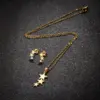 Ion Plating (IP) 18K Gold Real Gold Plated Star Flower Notes 201 Stainless Steel Simple Style Commute Waterproof Non Tarnish Jewelry Set