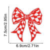 Wholesale Plaid Bow Embroidered Patch