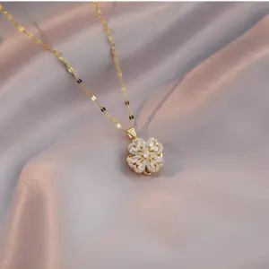 X0026 Gold Rotating Necklace