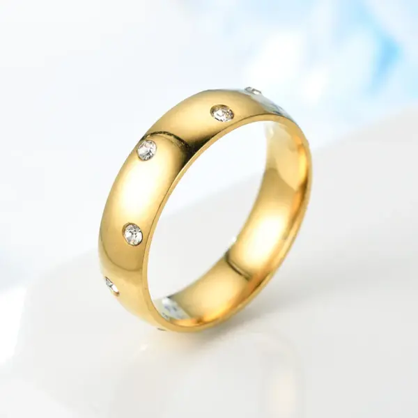 Wholesale Real Gold Plated 201 Stainless Steel PVD Coated U Shape Waterproof Non Tarnish For Unisex