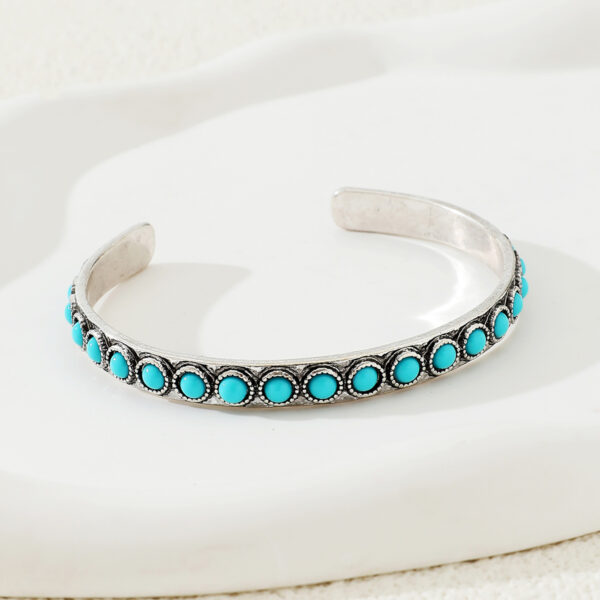 Wholesale Western-style turquoise vintage silver bracelet