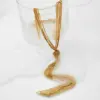 Wholesale PVD Coated Real Gold Plated 16K Gold White Gold Plated Geometric 304 Stainless Steel Exaggerated Modern Style Waterproof Non Tarnish 304 Stainless Steel Sweater Chain