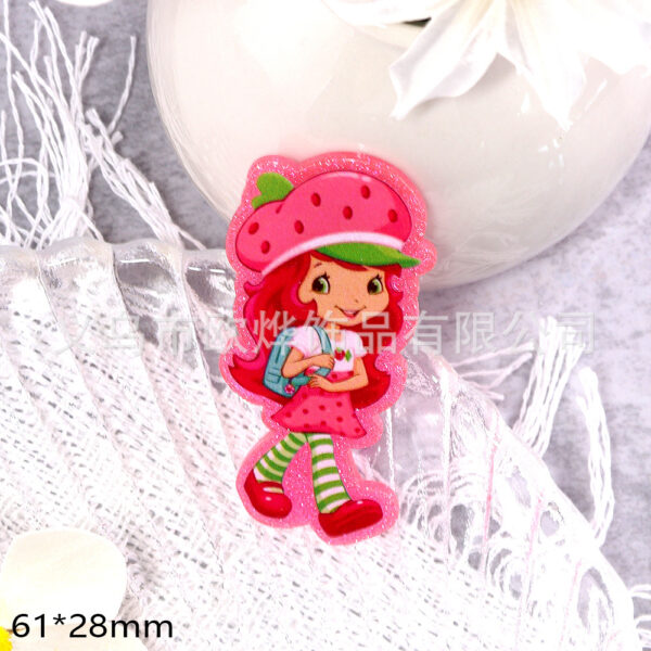 oly-02312858edb6564f4a75d869c8da8d2a Wholesale Cross-Border New Loose Powder Cartoon Girl Cute Strawberry Rabbit Bag Accessories Acrylic Cute DIY Patch Accessories