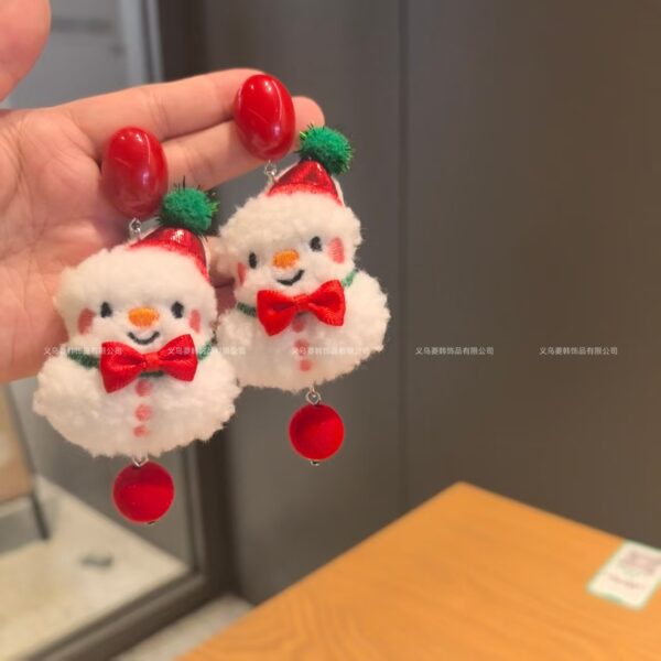 oly-0232c79bb466760997b7542961204d1a Wholesale 925 Sterling Sier Christmas White High-End Earrings