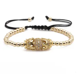 Crown Gold Bracelet
