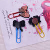 Wholesale Random 50pcs Cartoon bow student paper clip bookmark