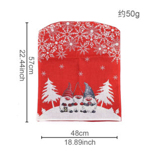 Rudolph Printed Chair Cover Red