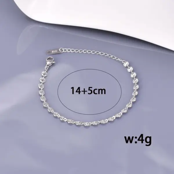 304 Stainless Steel Geometric Ion Plating (IP) 18K Real Gold Plated Elegant Simple Style Waterproof Non Tarnish Gold Bracelets