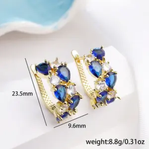 Golden Bark Blue White Color Zircon