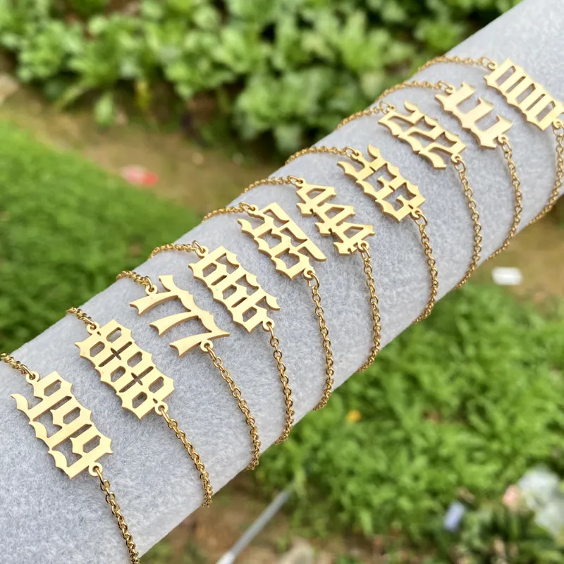 Wholesale PVD Coated Real Gold Plated Number 201 Stainless Steel Fashion Waterproof Non Tarnish 201 Stainless Steel Bracelets