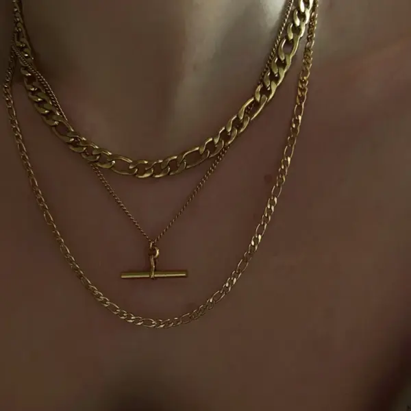Wholesale Jewelry Casual Simple Style Solid Color 304 Stainless Steel Stainless Steel Necklaces