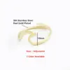 Wholesale European And American Fashion Simple Spray Wave Geometric Opening Ring