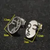 Wholesale PVD Coated Real Gold Plated Human Face Stainless Steel Simple Style Waterproof Non Tarnish Ear Studs