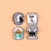 Wholesale Cartoon quote brooch metal badge accessories