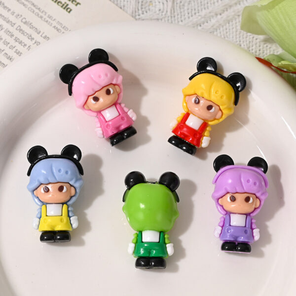 Wholesale Colorful cartoon cute character rubber beads