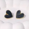 304 Stainless Steel Heart Shape PVD Coated 18K Real Gold Plated 18K Gold Sweet Simple Style Waterproof Non Tarnish Plating Ear Studs