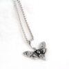 Wholesale Hip Hop Titanium Steel Butterfly Pendant Necklace