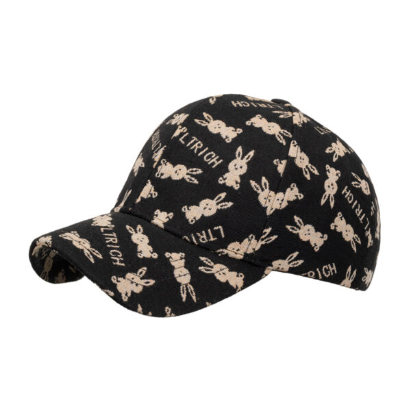Wholesale Cross-border new rabbit creative pattern baseball cap men and women cap plaid fashion hat wholesale B1164