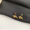Wholesale 1 Pair Fashion Knot Titanium Steel Plating Ear Studs
