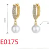 Wholesale 1 Pair Elegant Streetwear U Shape Round Inlay Copper Artificial Pearls Zircon Drop Earrings