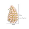oly-02b8bd1a930a3f8841a807a99bff25d6 Wholesale 1 Pair Casual Elegant Vintage Style C Shape Plating Inlay Copper Artificial Pearls 18k Gold Plated Ear Studs