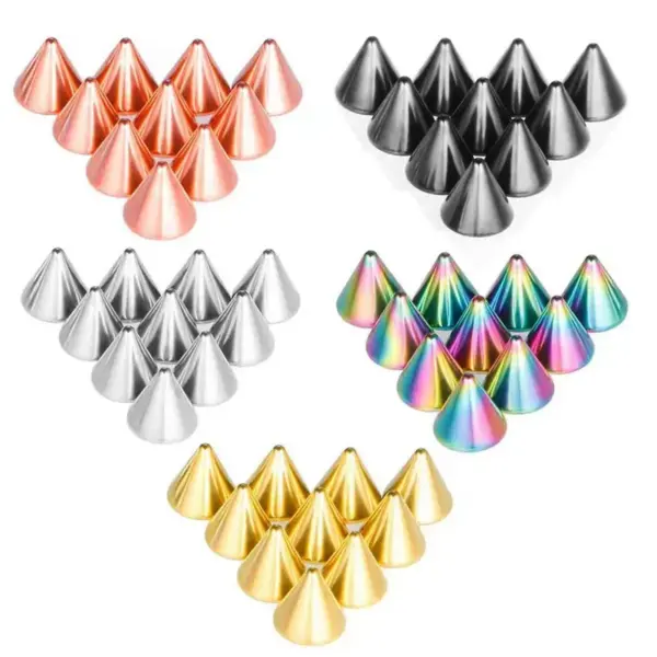 Wholesale 316 Precision 316L Stainless Steel Cone-Shaped Pointed Anti-Rust Anti-Corrosion Safety National Standard Material Ball Wedding Birthday Party Jewelry Ear Cartilage Ring And Earrings