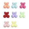 Wholesale New food-grade silicone teething beads, macaron-colored bow cherry 3D beads, DIY jewelry loose beads.