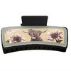 10-5 square PU leather yak chrysanthemum green edge Black