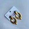 Wholesale Stainless Steel Gold Plated Earrings Gold Retro Geometric Earrings