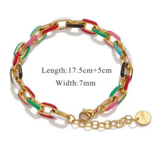 O-Shaped Chain 7mm-Gold