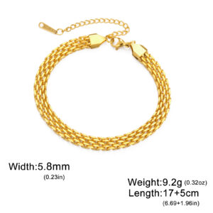 Gold 5.8mm wide