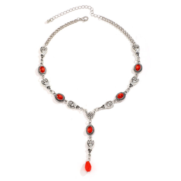 Wholesale Halloween Blood Ruby Necklace